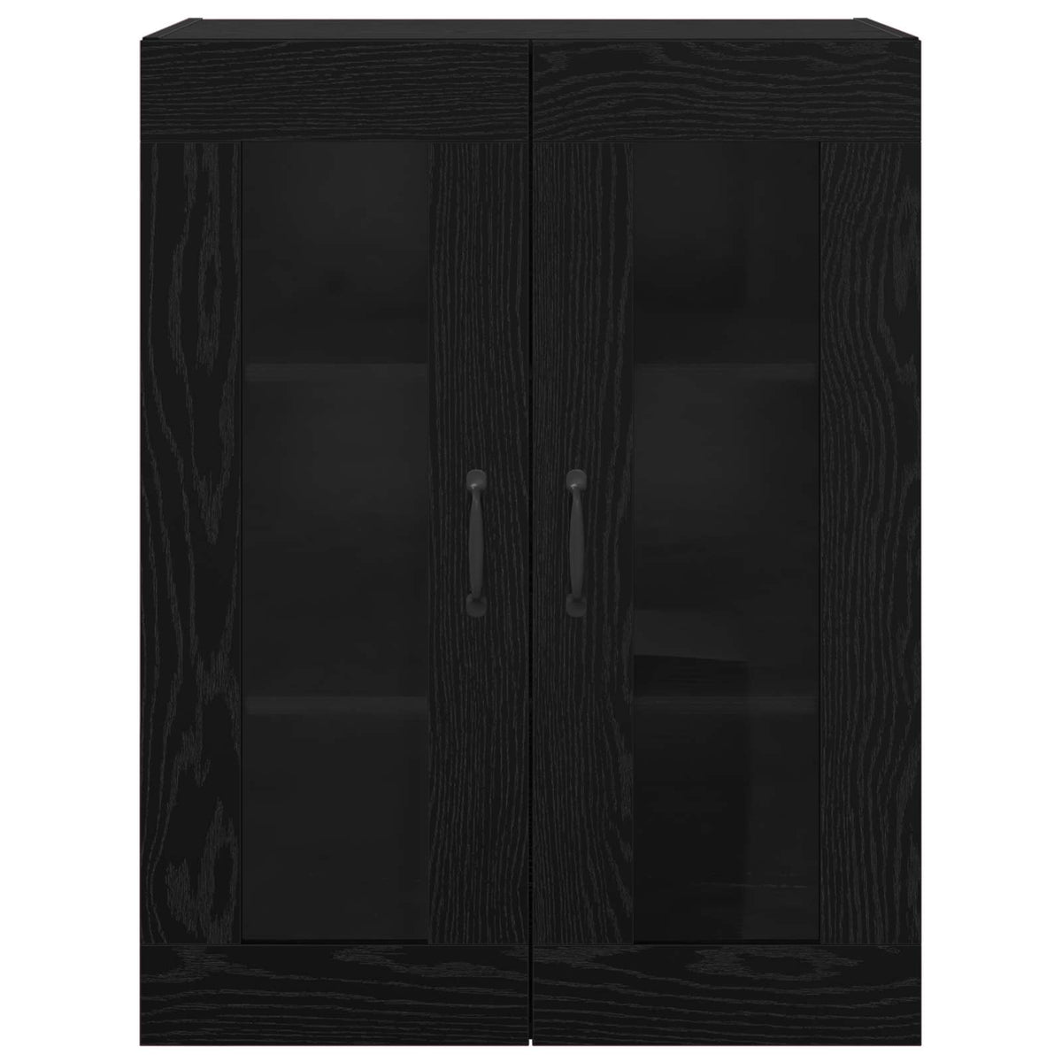 Storage Cabinet Wall-mounted Black Oak 69,5 x 34 x 90 cm