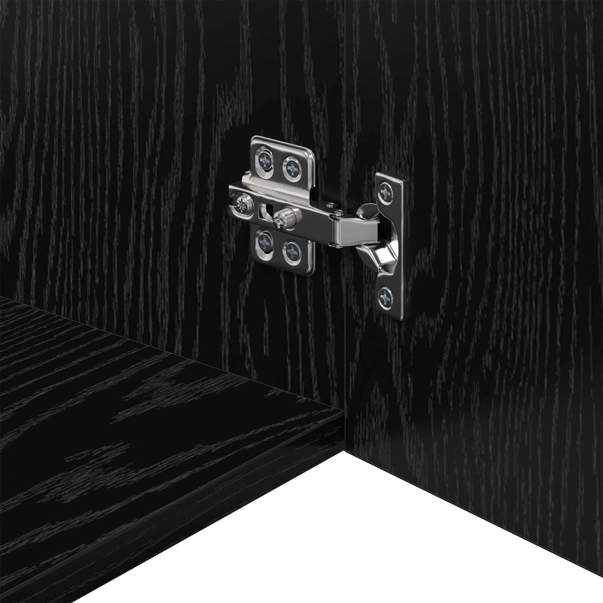 Wall Cabinet Black oak 50 x 42.5 x 40 cm Engineered wood