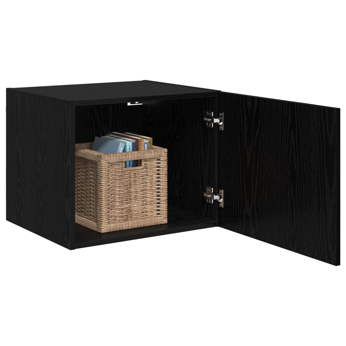 Wall Cabinet Black oak 50 x 42.5 x 40 cm Engineered wood