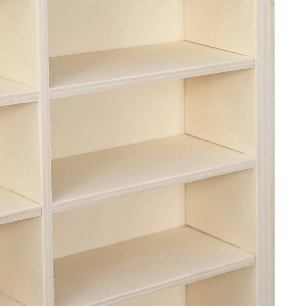 Wall Display Case Beige 98 x 4,5 x 55 cm Engineered Wood