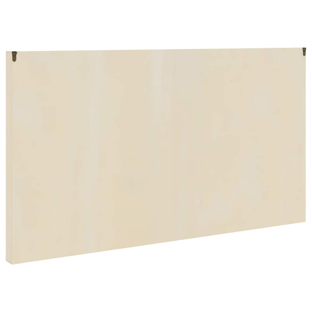 Wall Display Case Beige 98 x 4,5 x 55 cm Engineered Wood