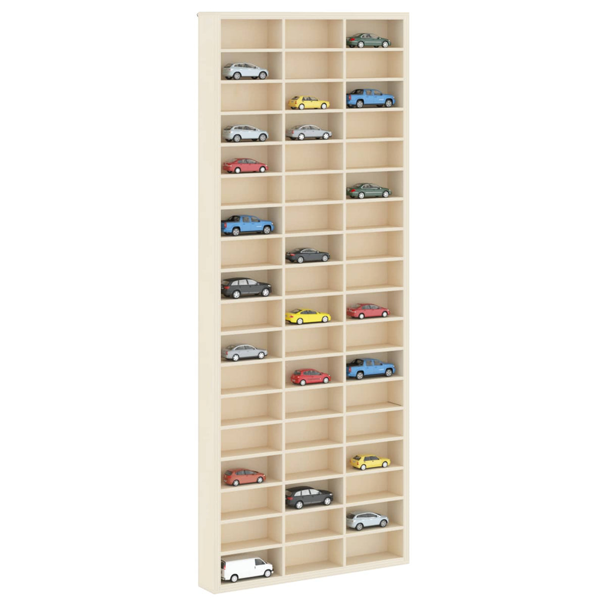 Wall Display Case Beige 30 x 4,5 x 75 cm Engineered Wood