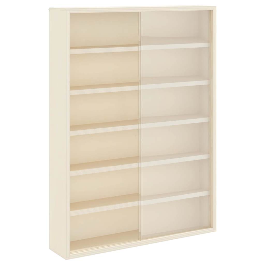 Wall Display Case with Shelf Beige 40 x 8,5 x 54 cm Plywood