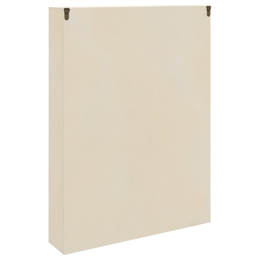 Wall Display Case with Shelf Beige 40 x 8,5 x 54 cm Plywood