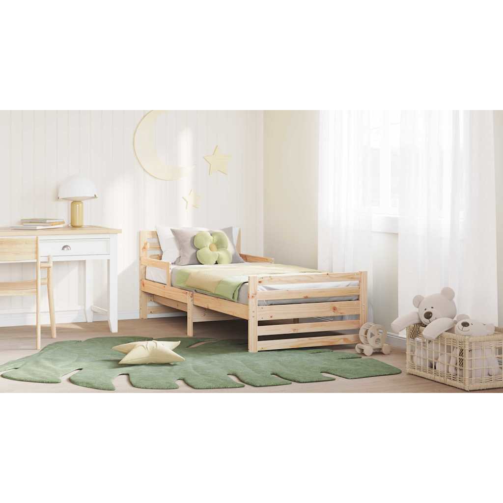 Bed Frame with Headboard Brown 80 x 200 cm Engineered Wood