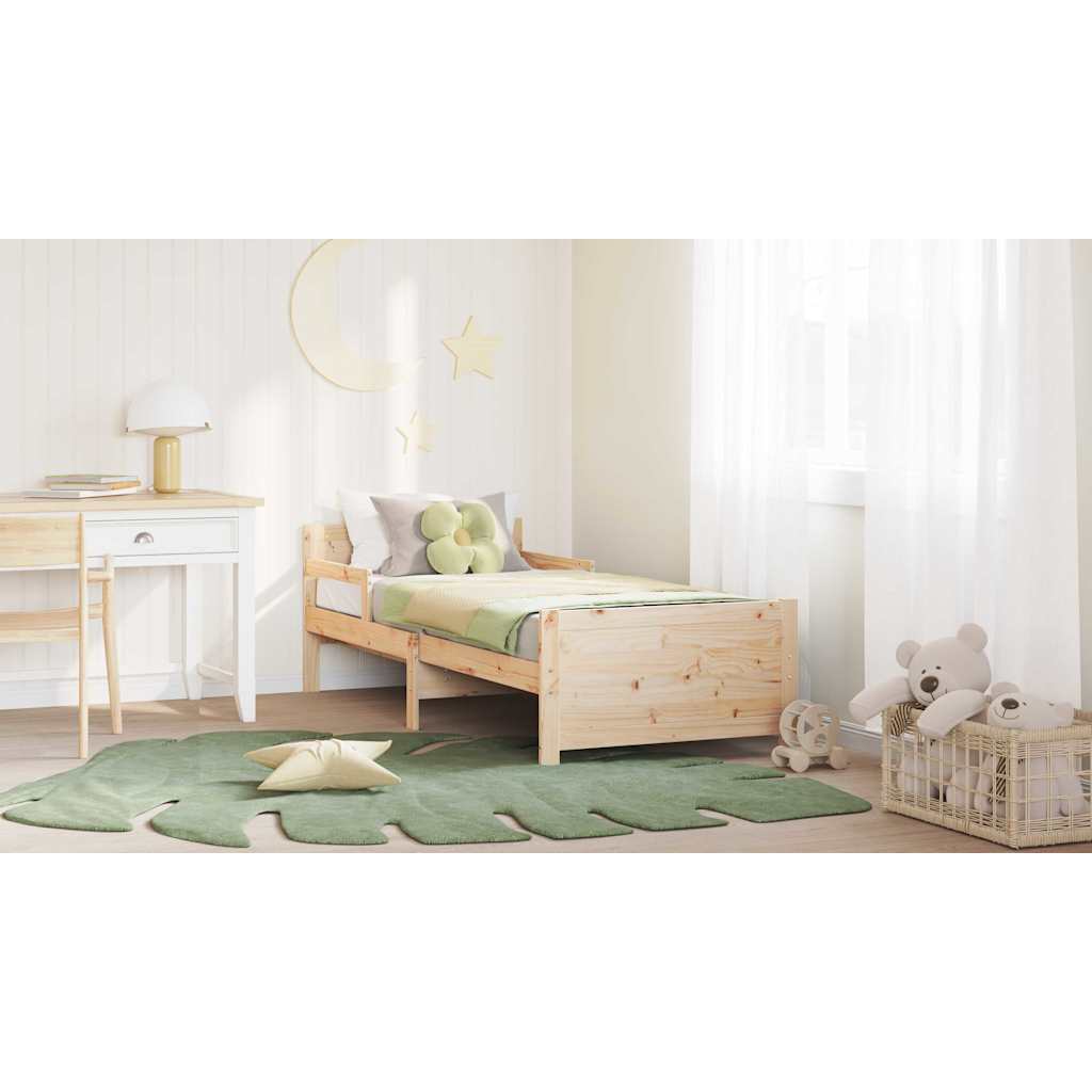 Bed Frame with Headboard Brown 80 x 200 cm Engineered Wood