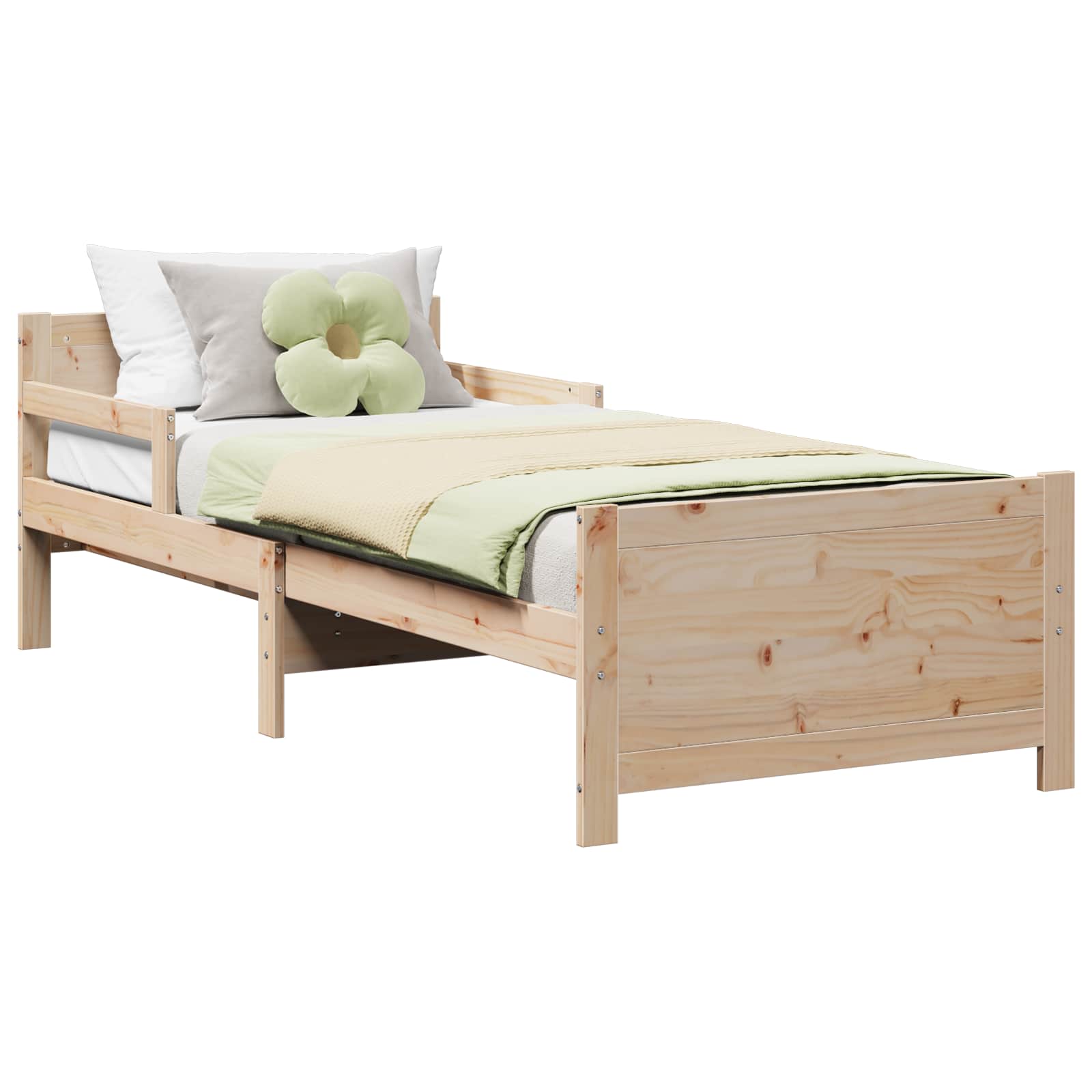 Bed Frame with Headboard Brown 80 x 200 cm Engineered Wood