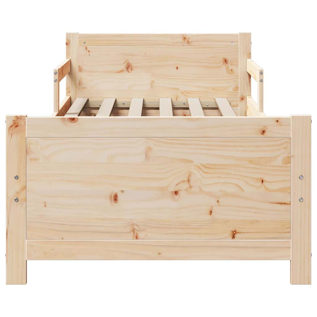 Bed Frame with Headboard Brown 80 x 200 cm Engineered Wood