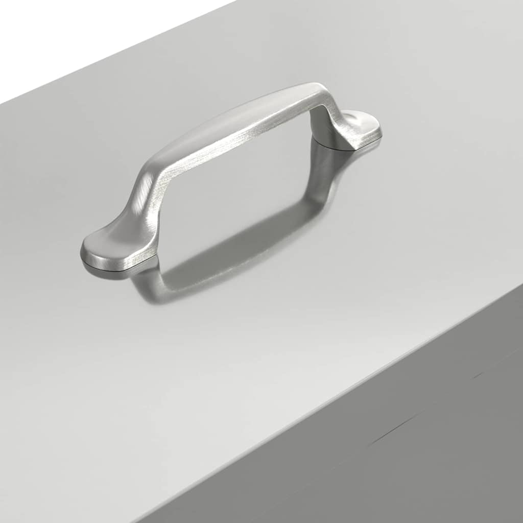 Chicken Feeder Silver 41.5 x 20.5 x 33 cm Galvanised Steel