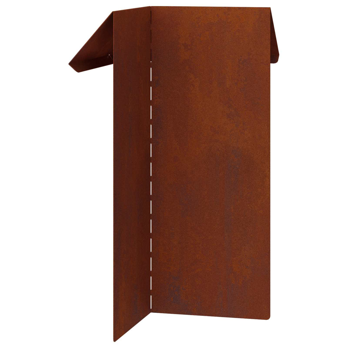 Snail Fence 4 pcs 13,5 x 13,5 x 25 cm Weathering Steel Rusty