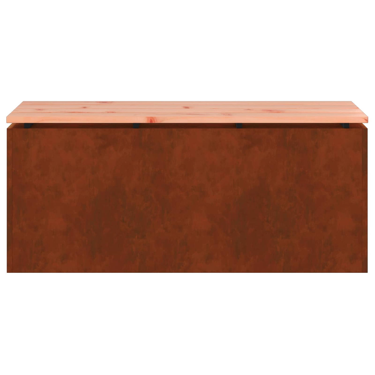 Garden Bench 2 -Seater 100 x 40 x 43 cm Weathering steel Rusty