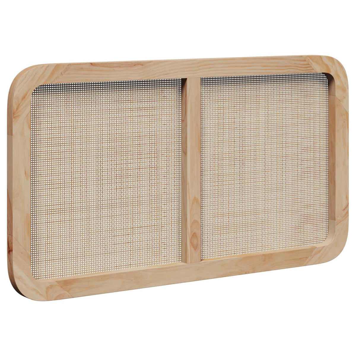 Headboard with Headboard Natural 100 x 55 x 3 cm Rattan