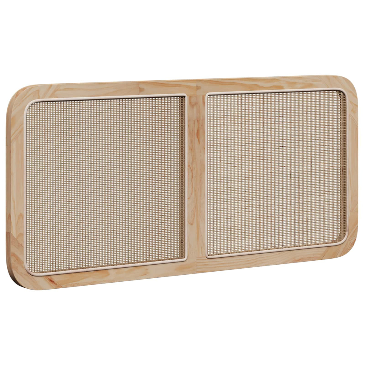 Headboard with Headboard Natural 120 x 55 x 3 cm Rattan