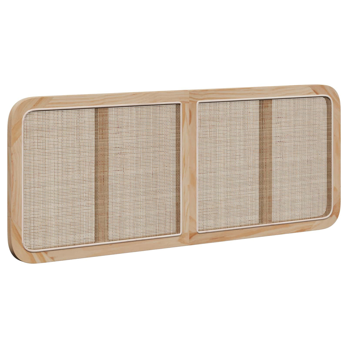 Headboard with Headboard Natural 140 x 55 x 3 cm Rattan