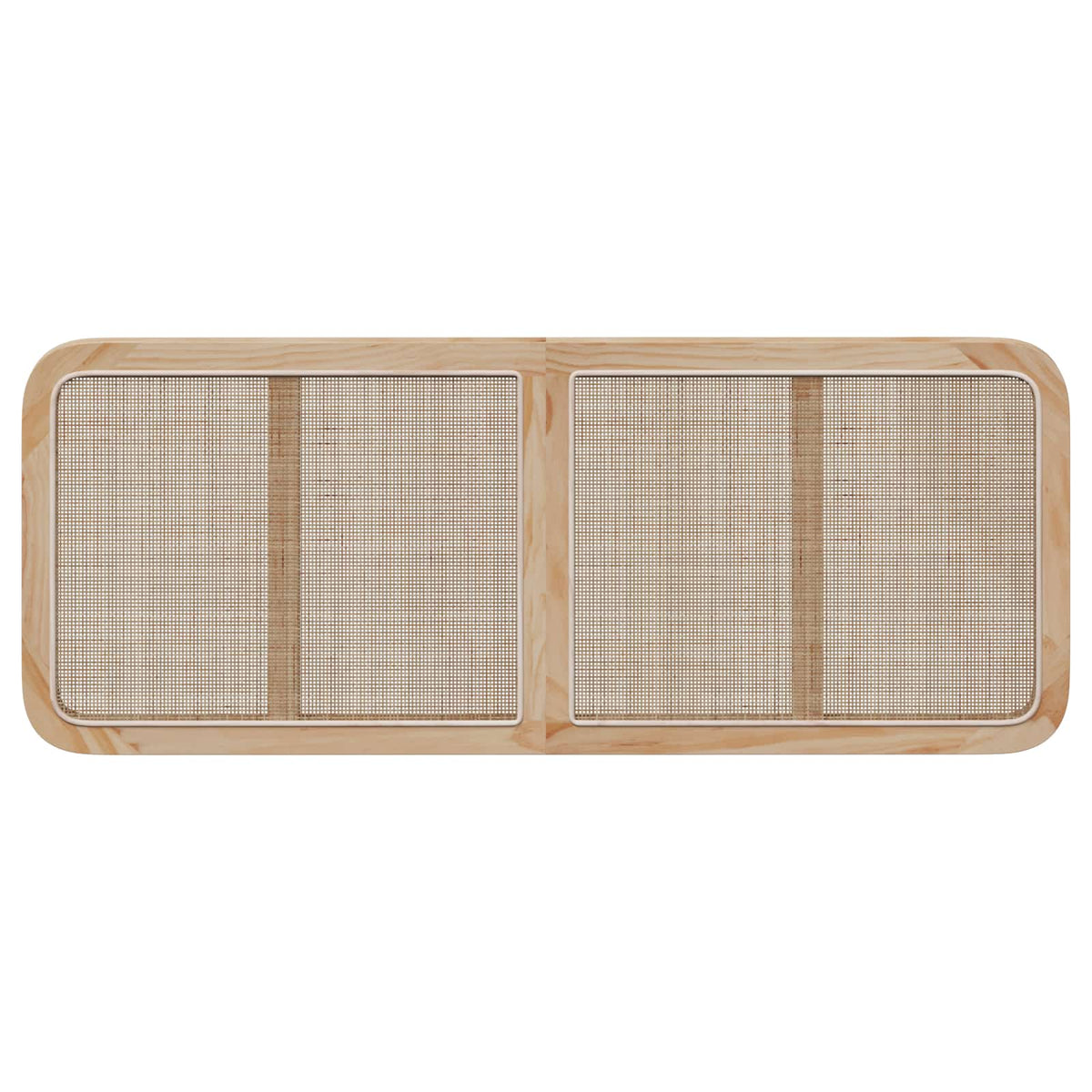 Headboard with Headboard Natural 140 x 55 x 3 cm Rattan