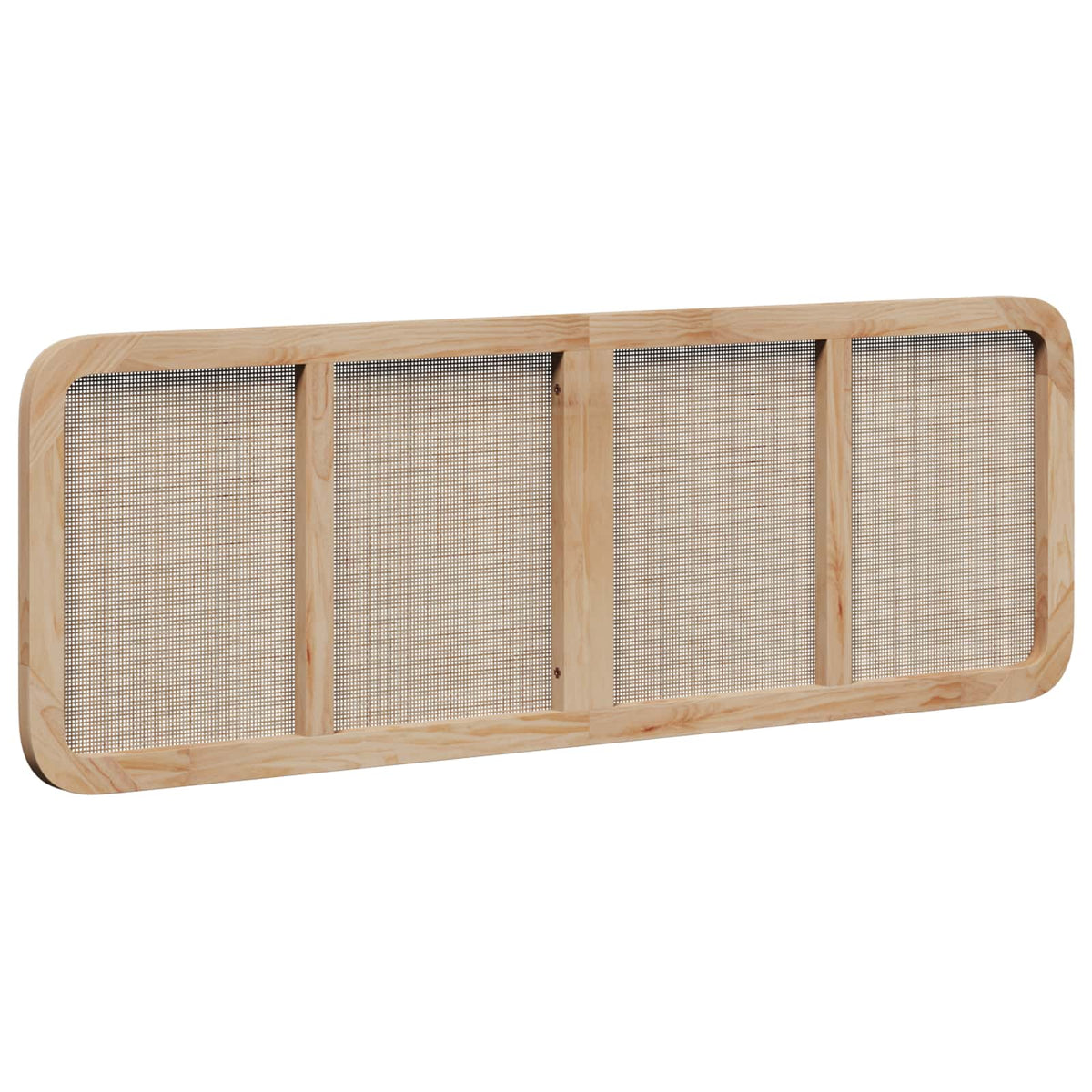 Headboard with Headboard Natural 160 x 55 x 3 cm Rattan