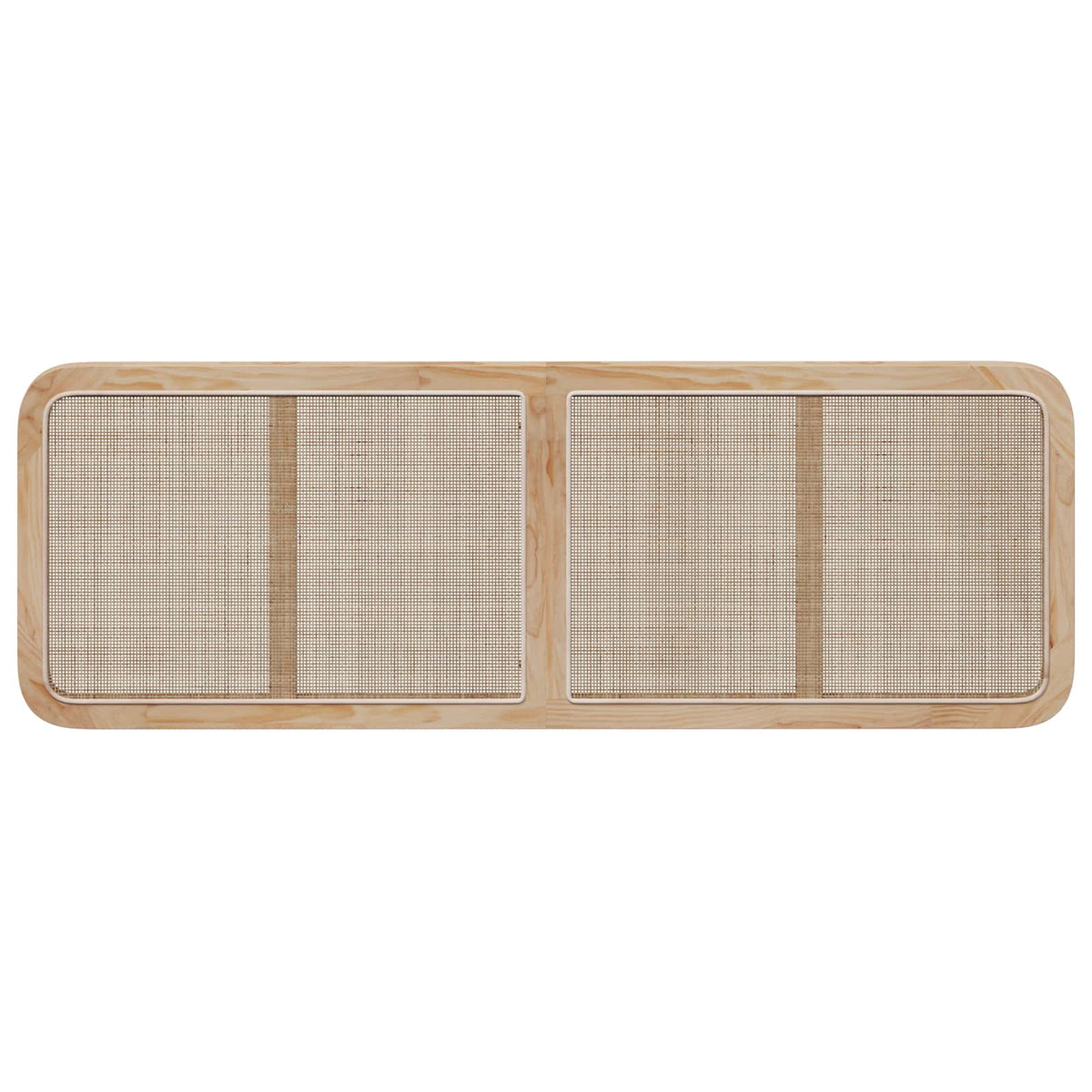 Headboard with Headboard Natural 160 x 55 x 3 cm Rattan