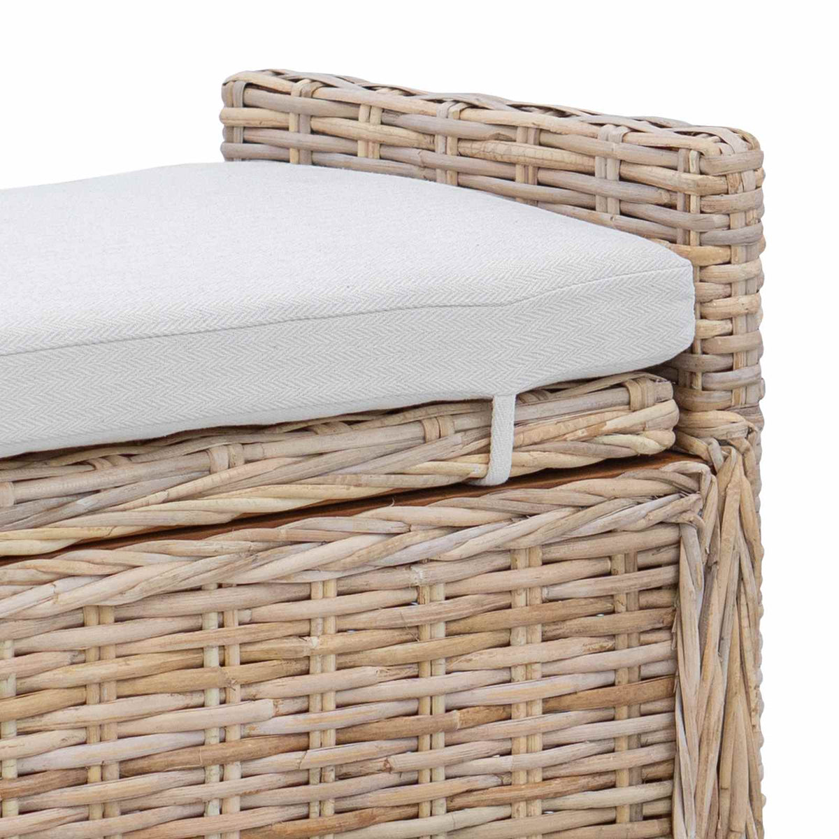 Storage Bench GENDT Natural 110 x 40 x 50 cm Rattan