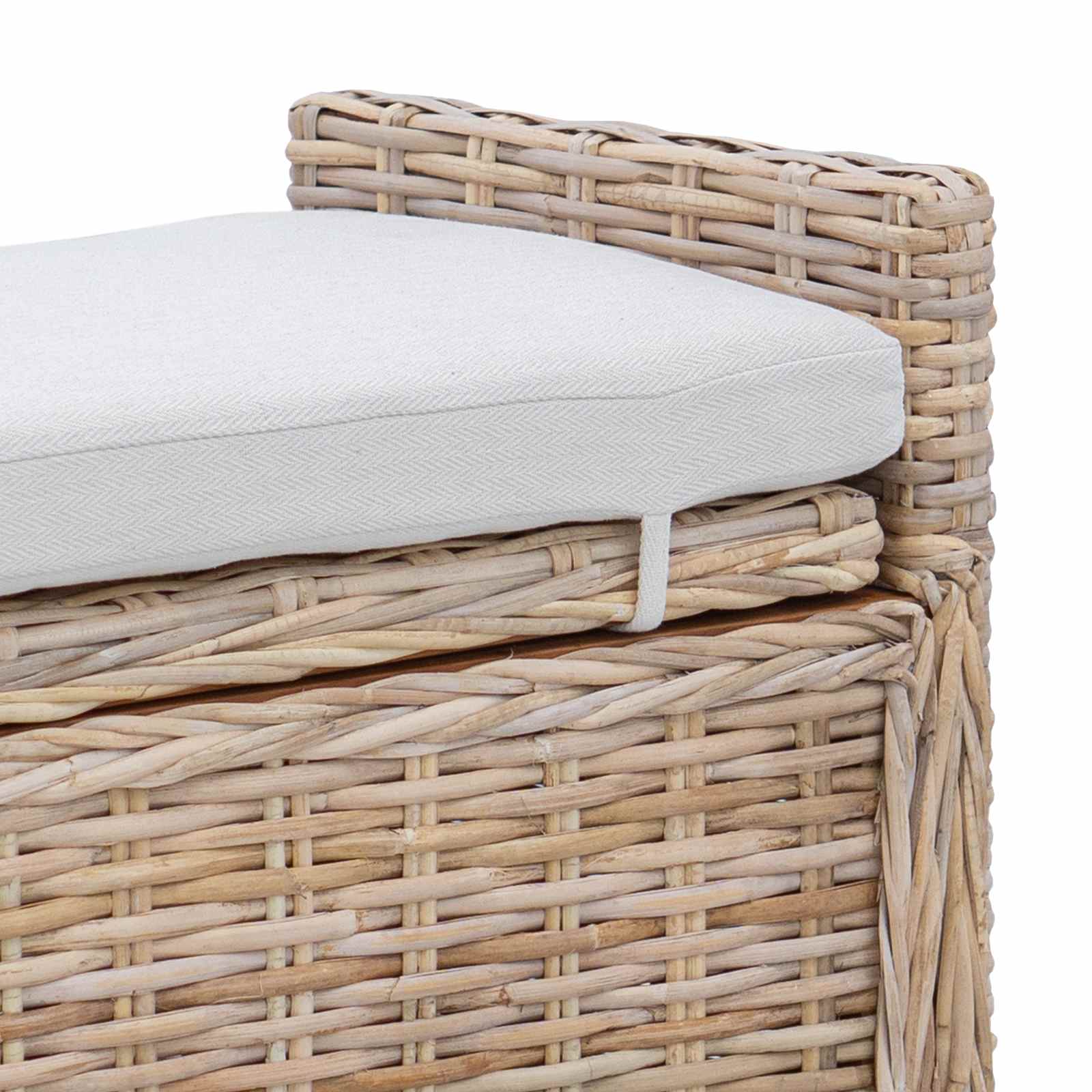 Storage Bench GENDT Natural 110 x 40 x 50 cm Rattan