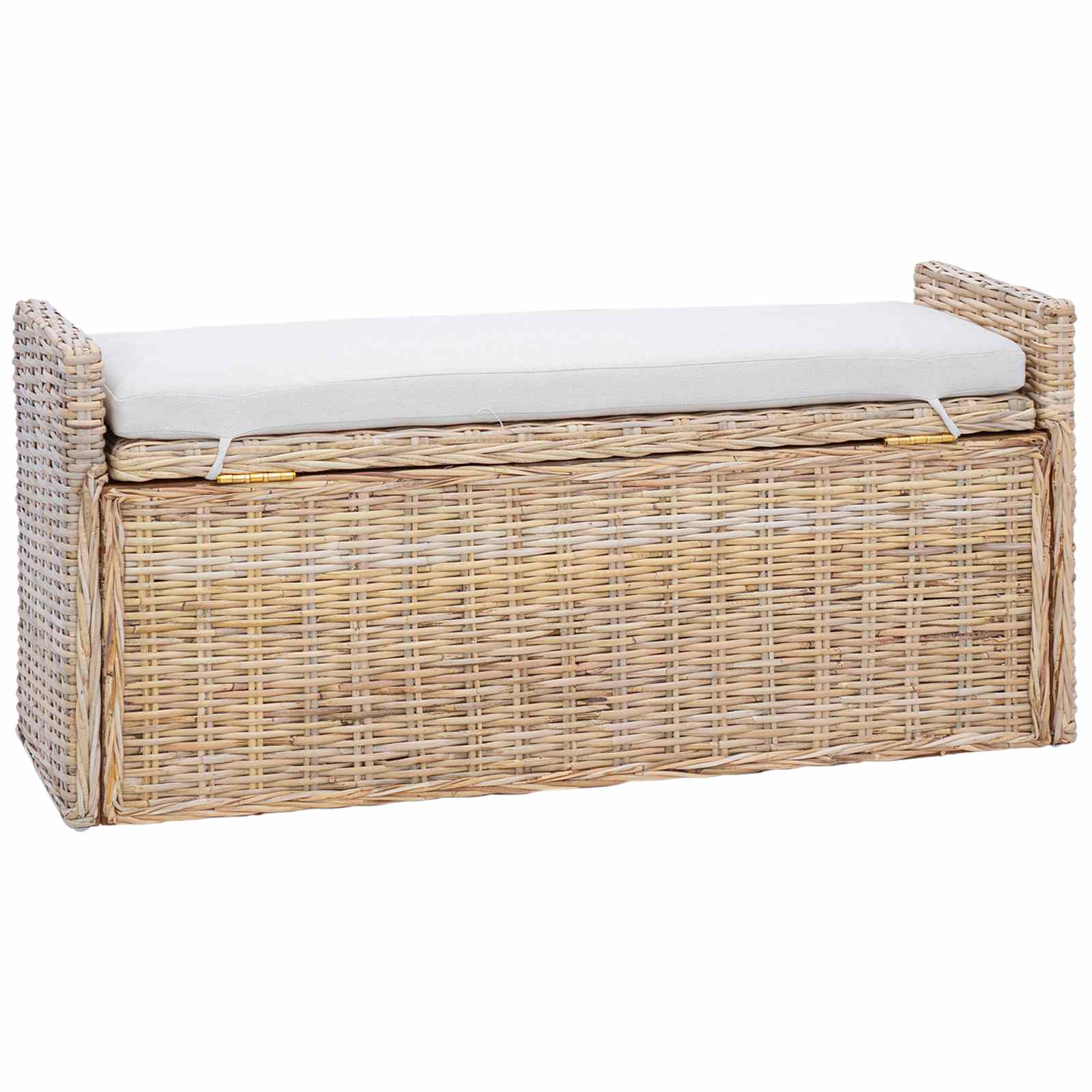 Storage Bench GENDT Natural 110 x 40 x 50 cm Rattan