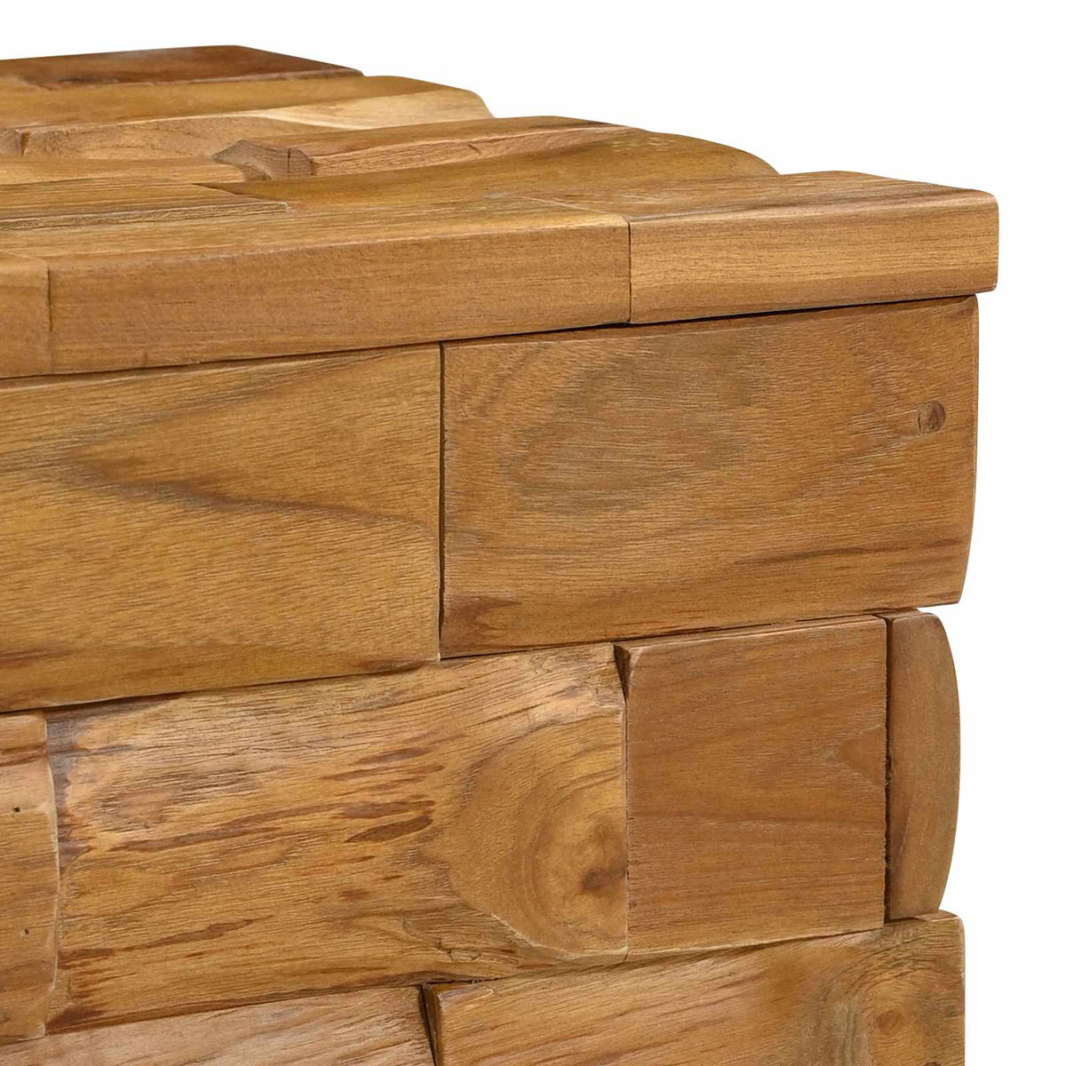 Storage Stool Brown 40 x 40 x 45 cm Solid Teak Wood