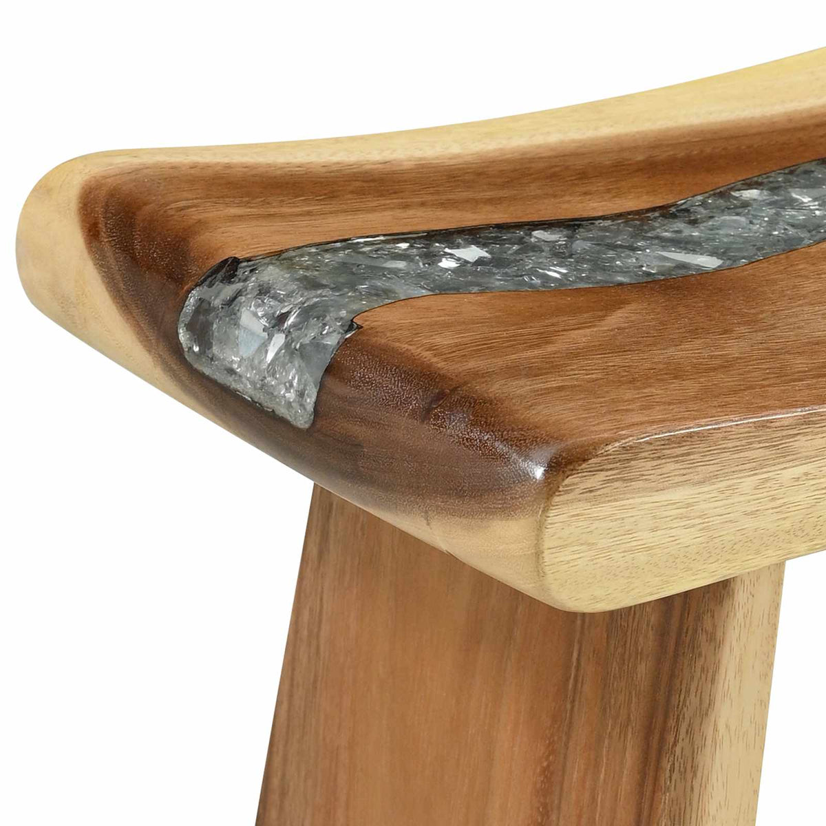 Shower Stool Natural 50 x 30 x 44 cm Solid Suar Wood