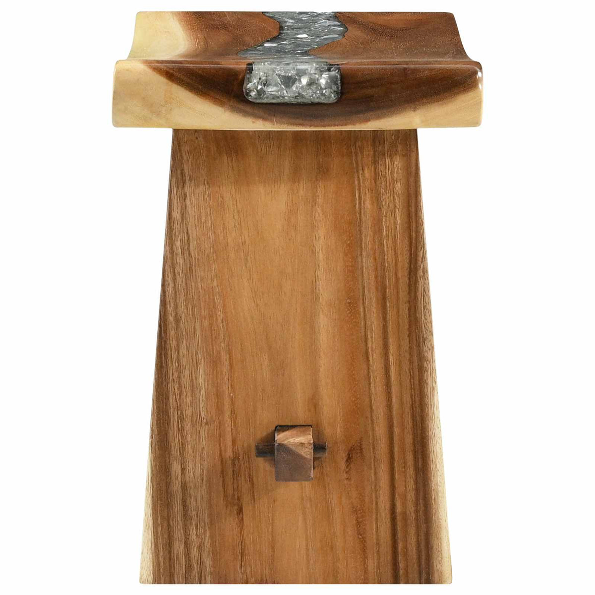 Shower Stool Natural 50 x 30 x 44 cm Solid Suar Wood