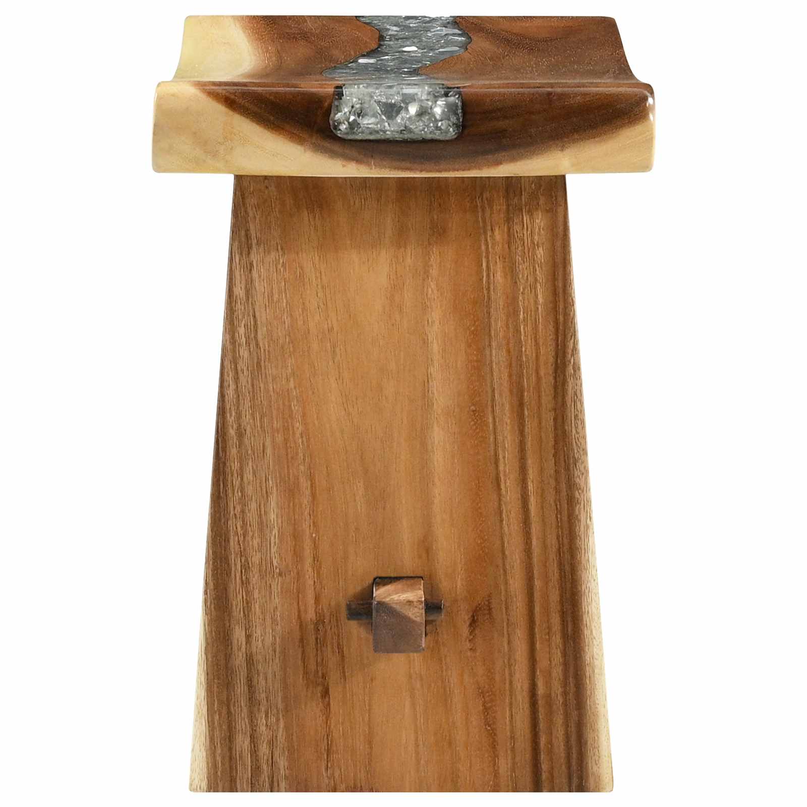 Shower Stool Natural 50 x 30 x 44 cm Solid Suar Wood