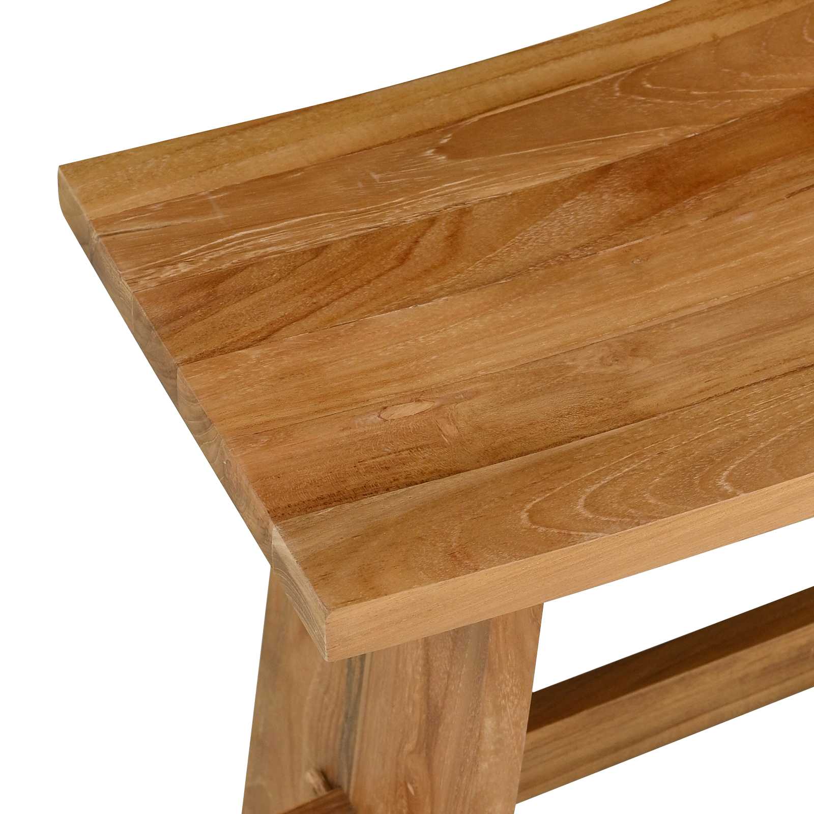 Bathroom Stool Brown 50 x 29.5 x 50.5 cm Solid Teak Wood