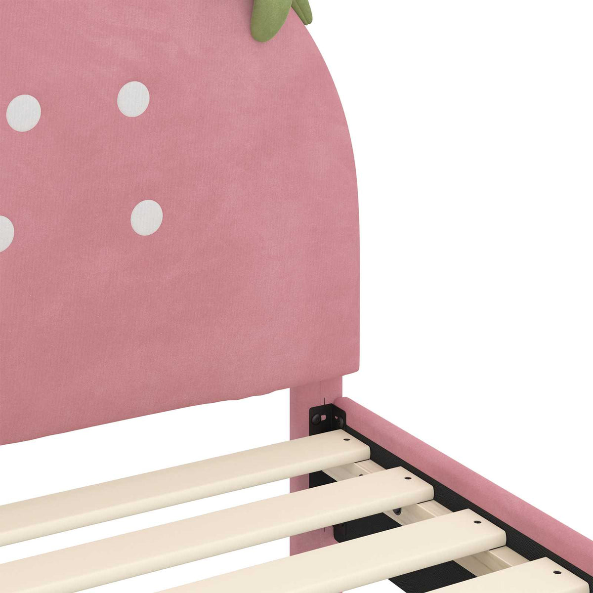 Kids'Bed Frame with Headboard Pink 90 x 190 cm Velvet