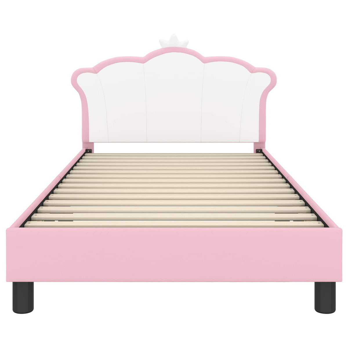 Kids'Bed Frame with Headboard Pink 90 x 190 cm PU