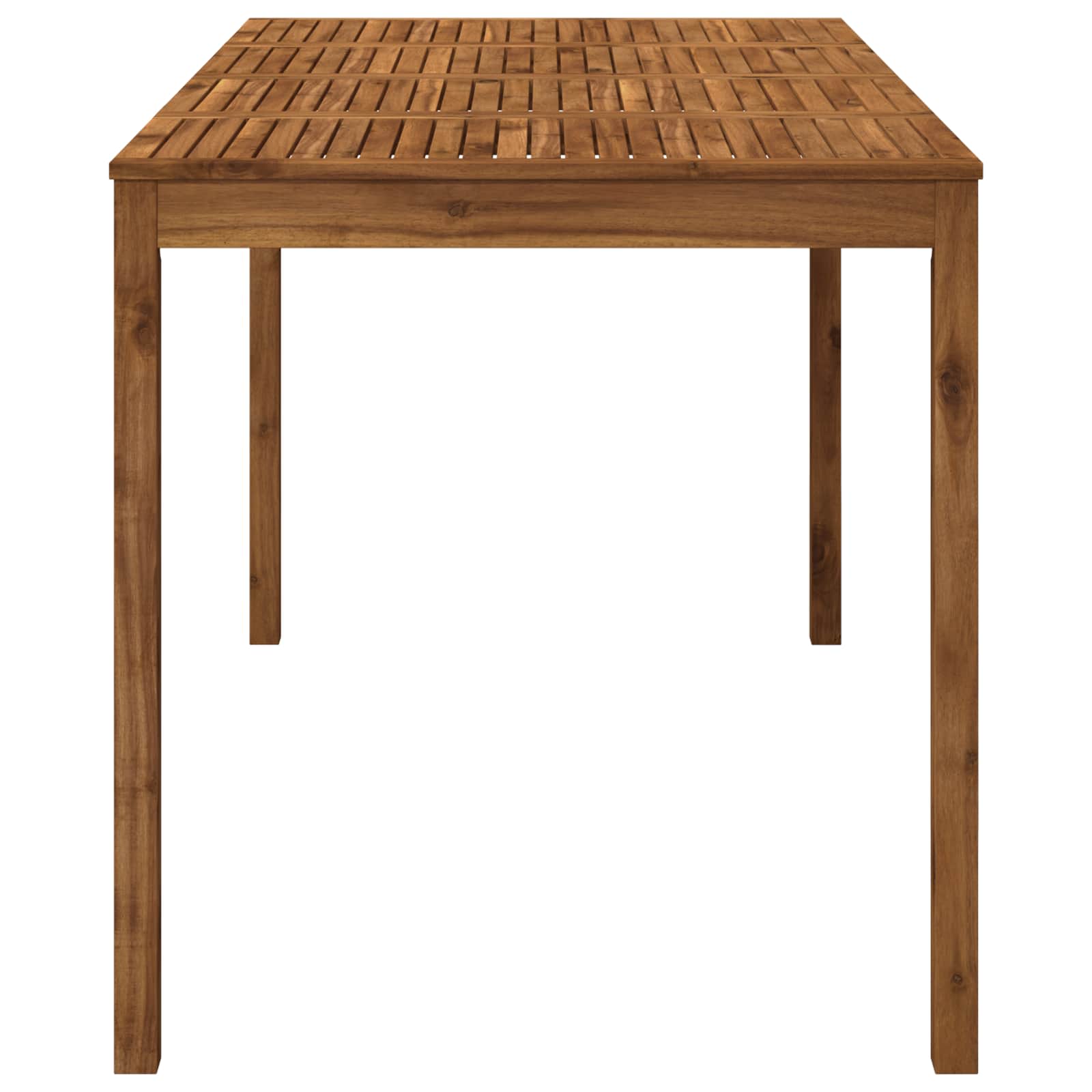 Garden Bar Table Natural 196 x 100 x 105 cm Solid Acacia Wood
