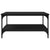 Coffee Table Black oak 80 x 80 x 40 cm Engineered wood