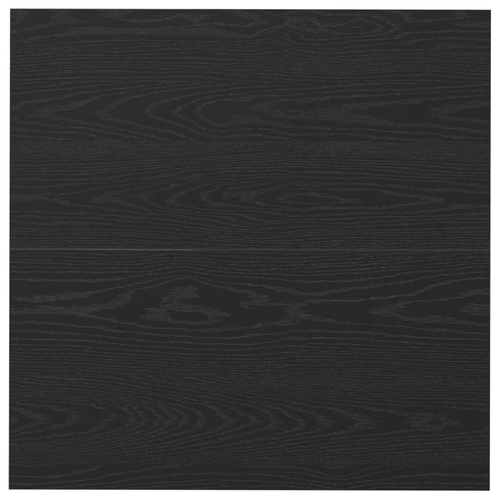 Coffee Table Black oak 80 x 80 x 40 cm Engineered Wood