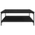 Coffee Table Black oak 100 x 100 x 40 cm Engineered wood