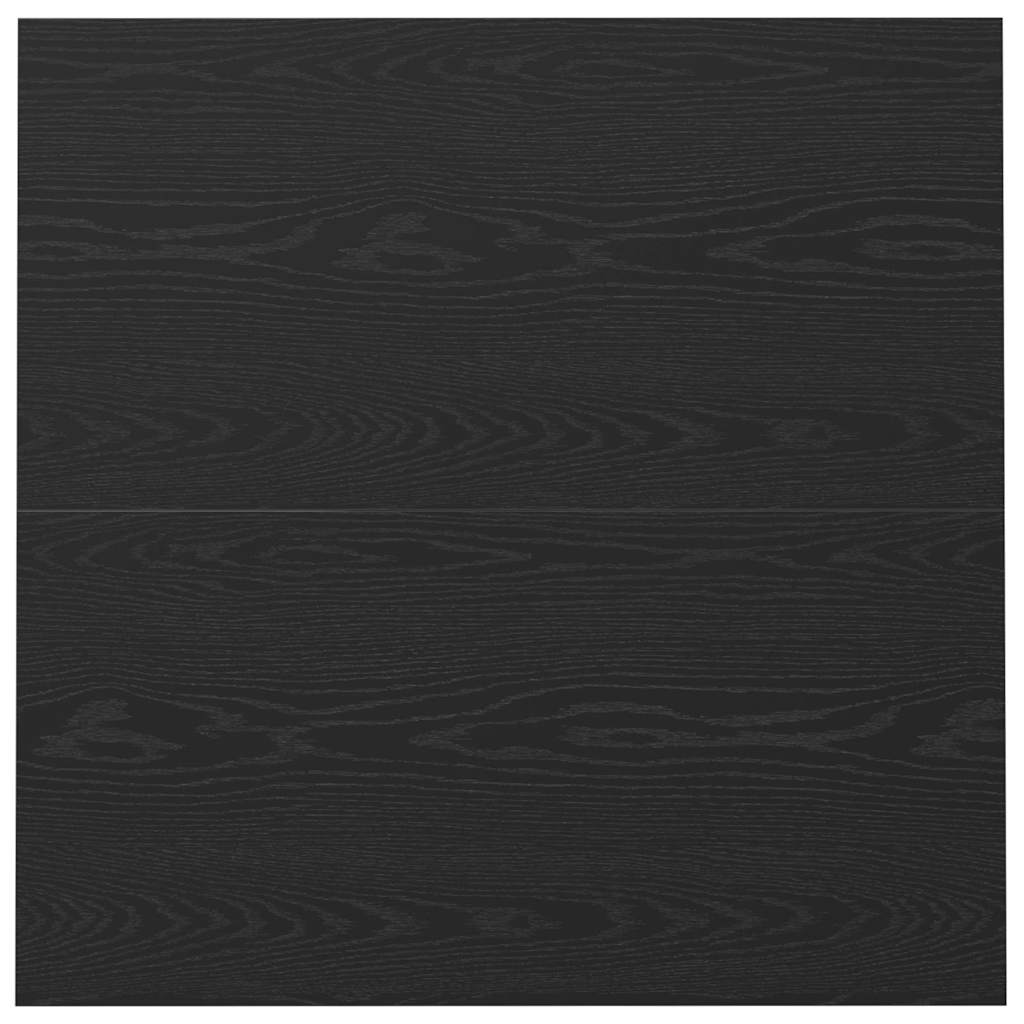 Coffee Table Black oak 100 x 100 x 40 cm Engineered wood