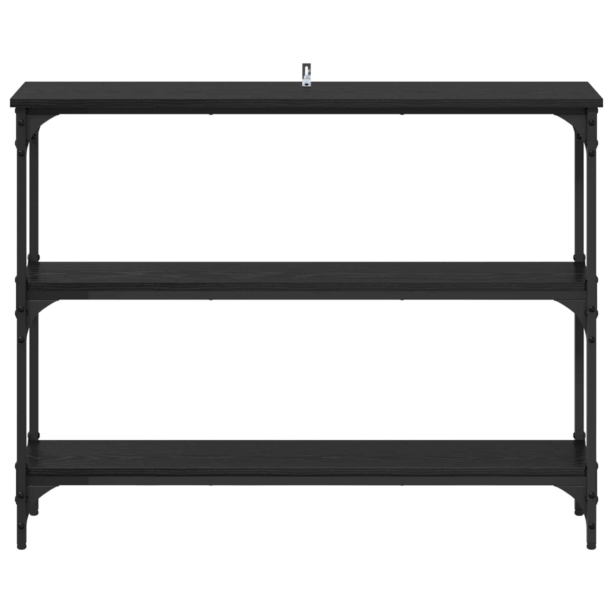 Console Table Black oak 100 x 22,5 x 75 cm Engineered Wood