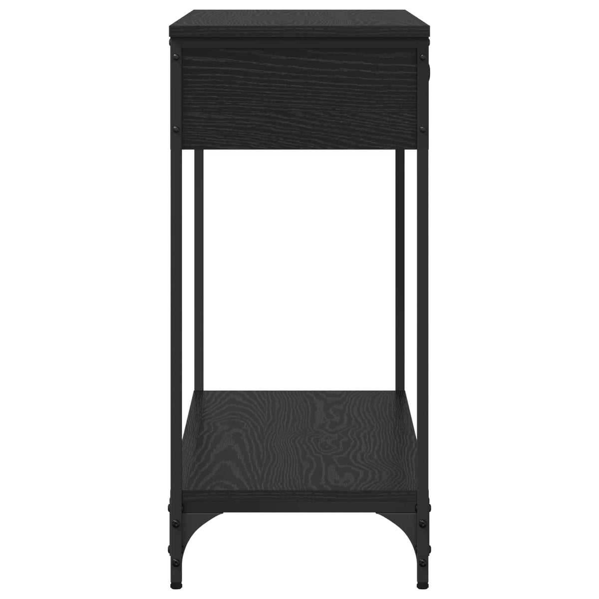 Console Table Black oak 100 x 34.5 x 75 cm Engineered wood