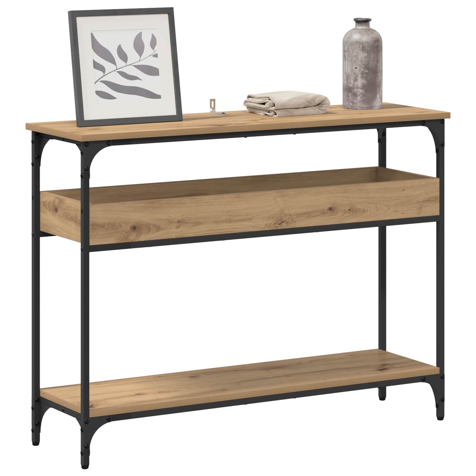 Console Table Artisan oak 100 x 29 x 75 cm Engineered wood