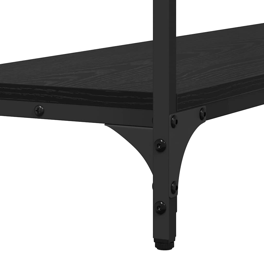 Console Table Black oak 100 x 29 x 75 cm Engineered wood