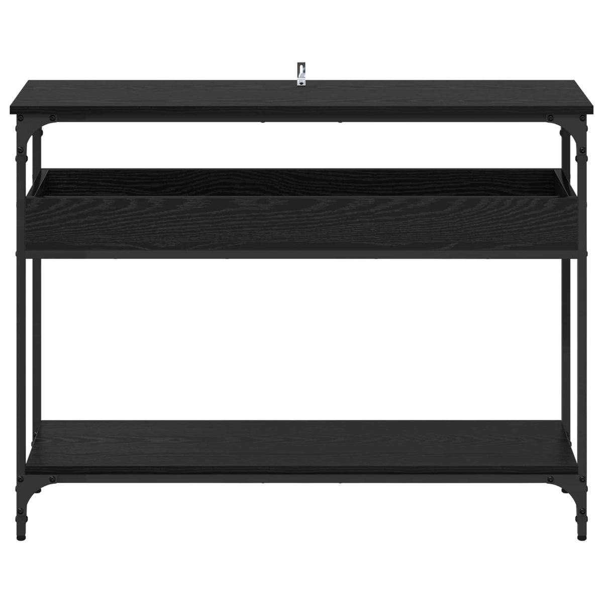Console Table Black oak 100 x 29 x 75 cm Engineered wood