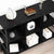 Sideboard Black 102 x 32 x 73.5 cm Engineered wood