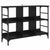 Sideboard Black 102 x 32 x 73.5 cm Engineered wood
