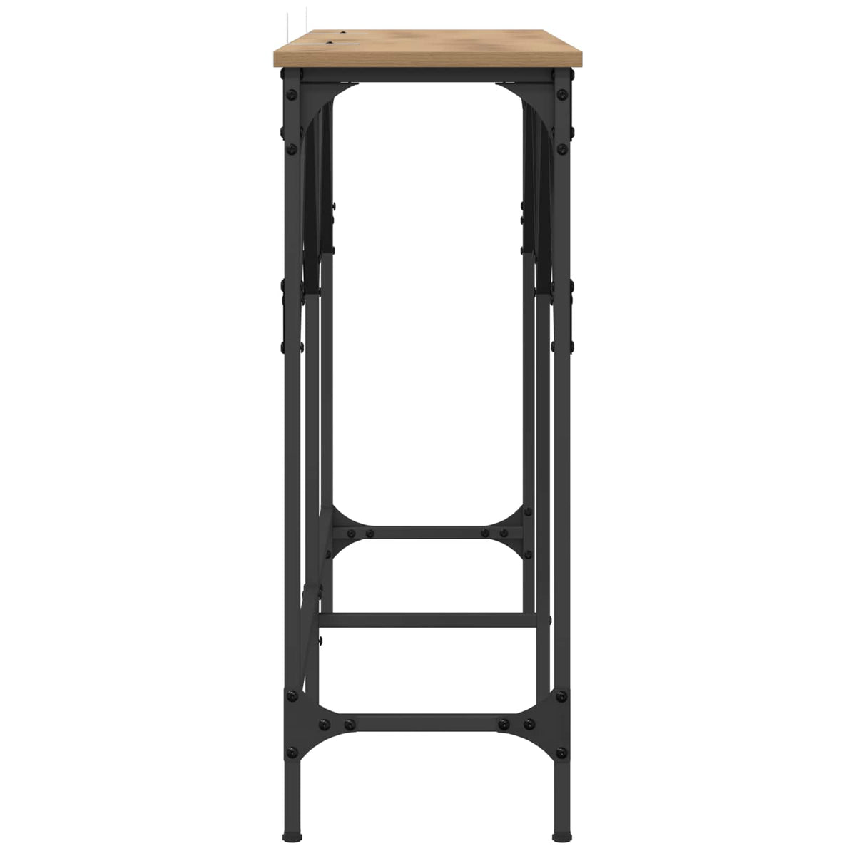 Console Table Artisan oak 140 x 29 x 75 cm Engineered Wood