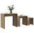 Nesting Coffee Table 3 pcs Artisan oak 60 x 35 x 56 cm