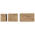 Nesting Coffee Table 3 pcs Artisan oak 60 x 35 x 56 cm