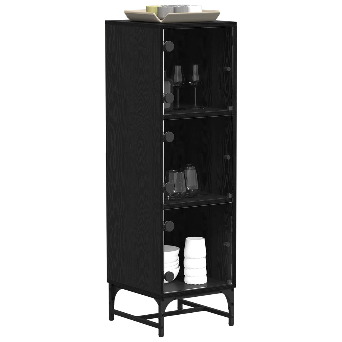 Sideboard Black Oak 35 x 37 x 117 cm