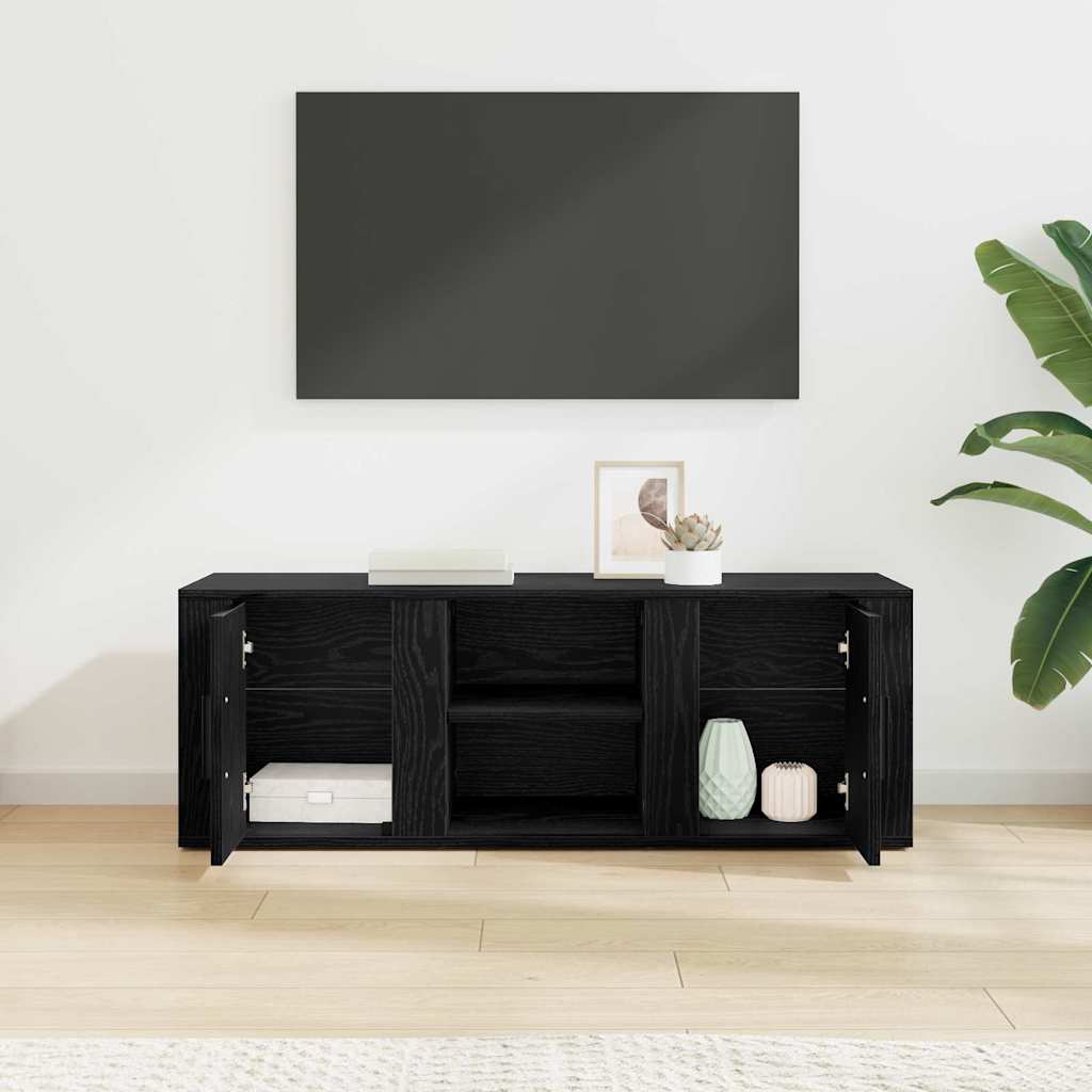 TV Cabinet Black Oak 100 x 31,5 x 35 cm Engineered Wood