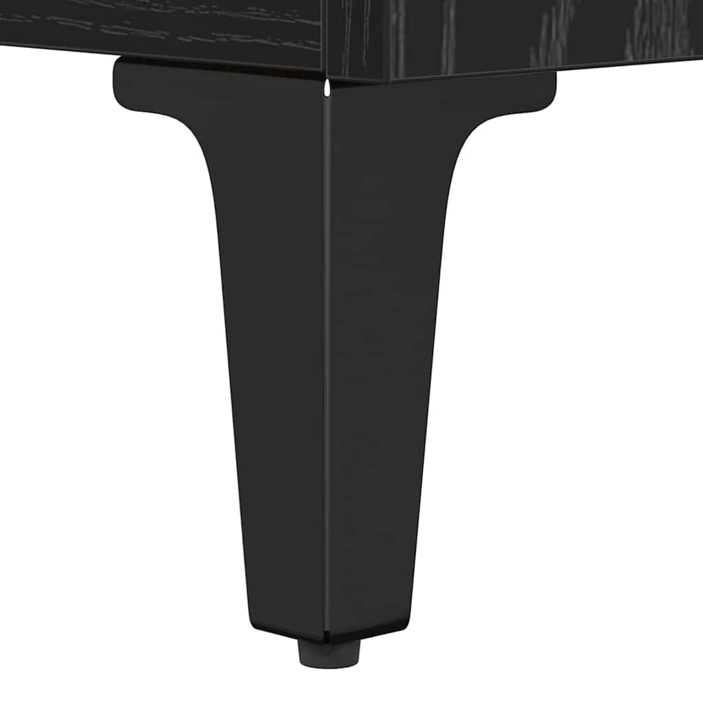 Coffee Table Black oak 60 x 44.5 x 45 cm Engineered wood