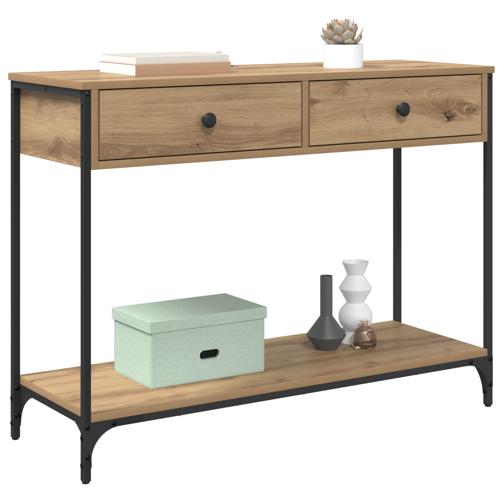 Console Table Artisan Oak 100 x 34,5 x 75 cm Engineered Wood